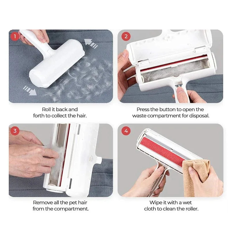 Reusable Pet Hair Remover Roller for Sofa, Clothes & Carpets