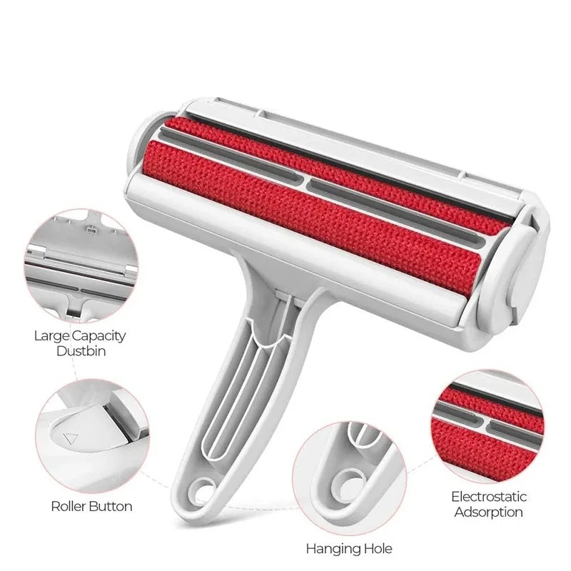Reusable Pet Hair Remover Roller for Sofa, Clothes & Carpets